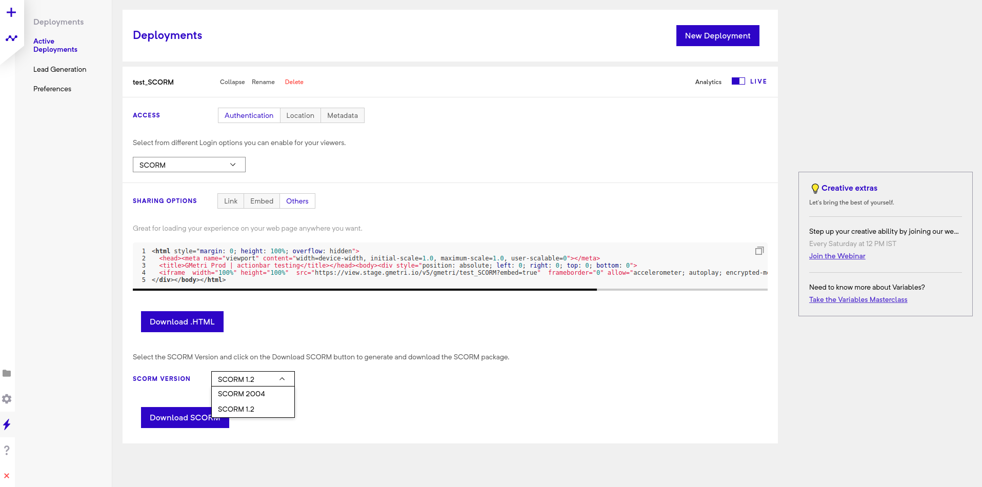 Download SCORM